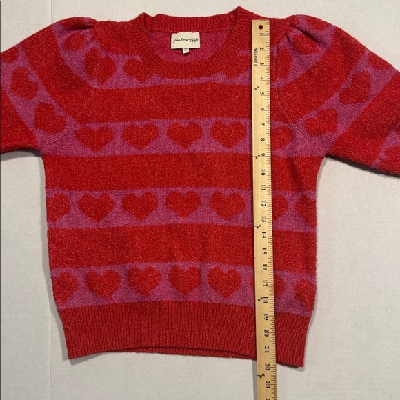 Freshman 1996 Red and Pink with hearts Knit Sweater in Large - Picture 5 of 7